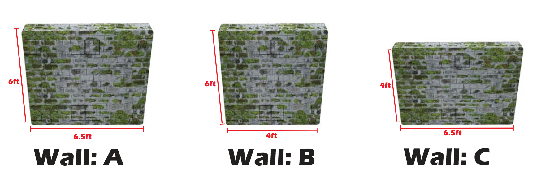 Tactical Bunkers for Paintball WALLS ABC Scenario